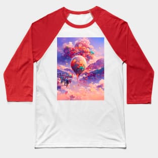 Colorful Albuquerque Balloon Festival Fiesta Experience Travel Explore Baseball T-Shirt